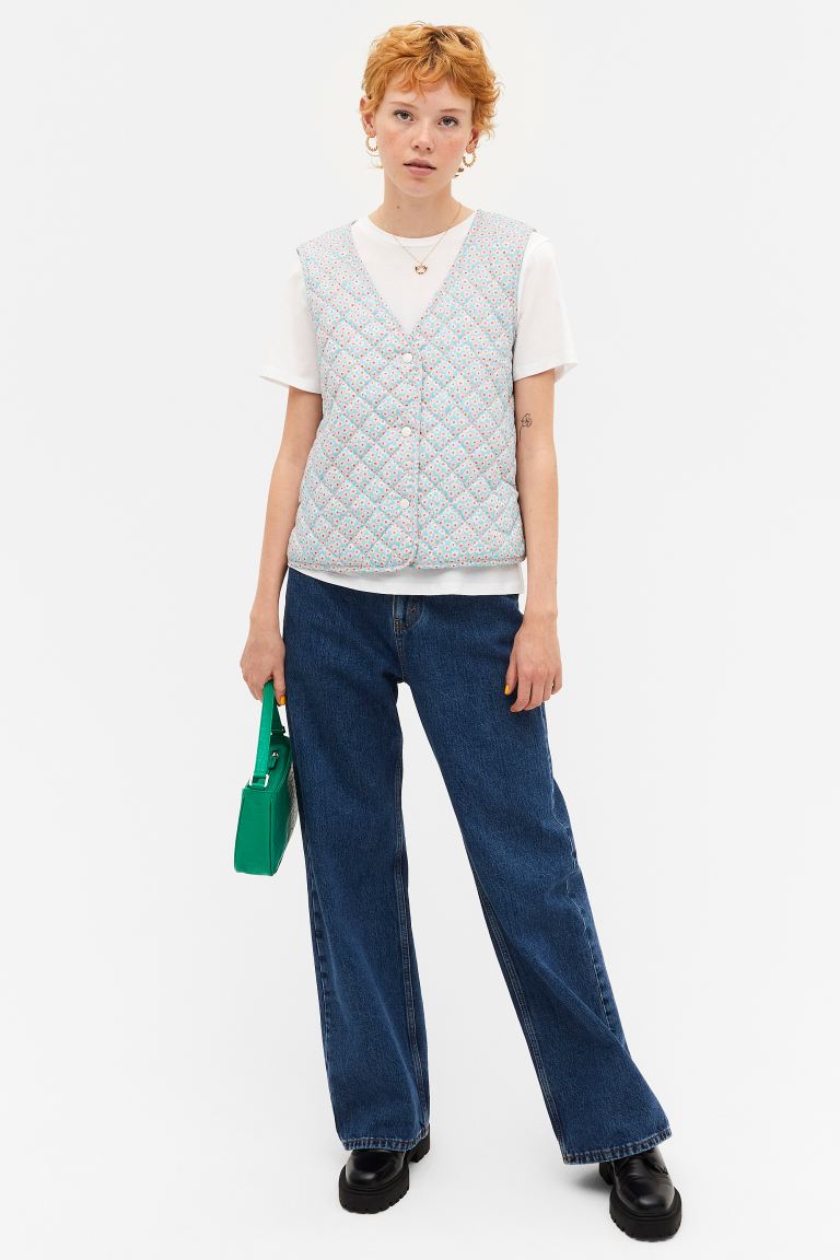 

Утепленный жилет женский Monki 1085088001 синий M (доставка из-за рубежа), 1085088001