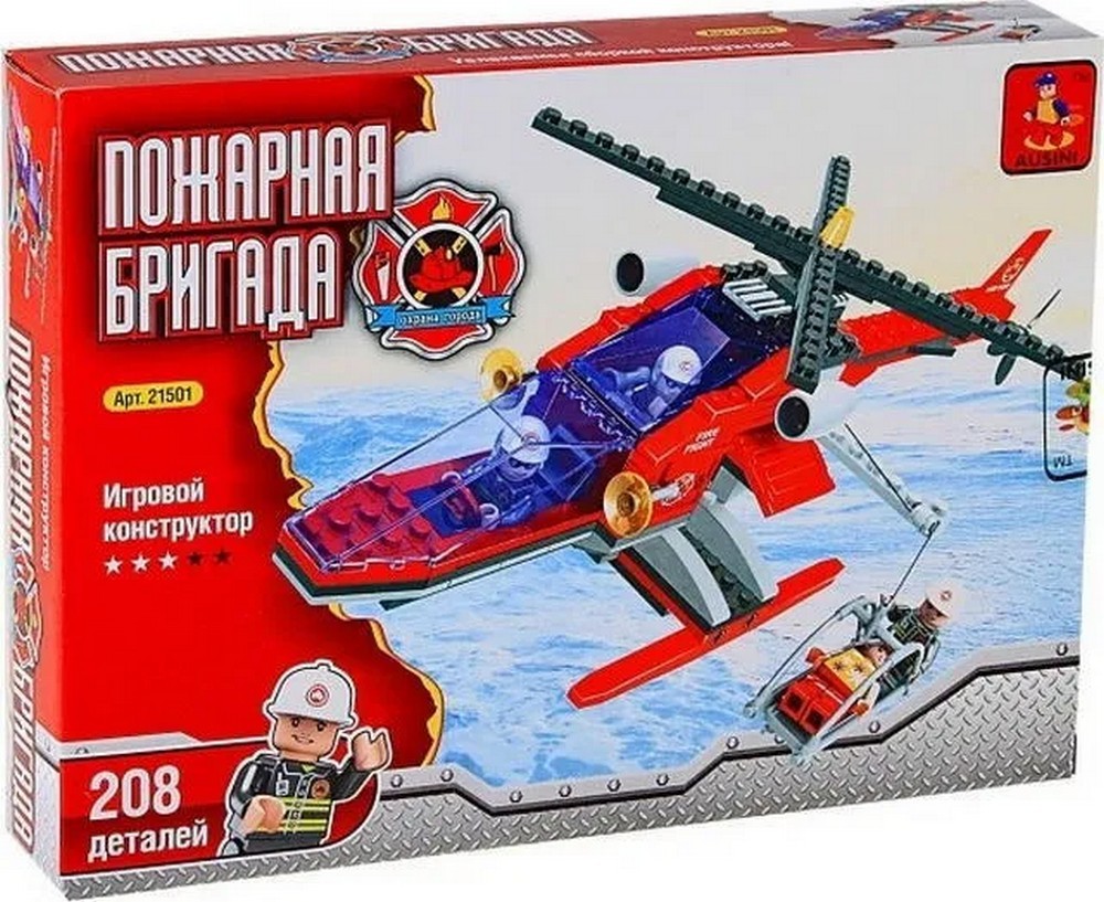 

Конструктор Ausini Спасательный вертолет 207 деталей арт. 21501
