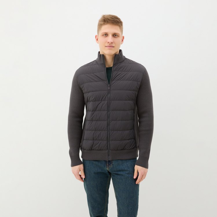 

Пуховик мужской Maison David MLY23-0606-1M серый XL, MLY23-0606-1M