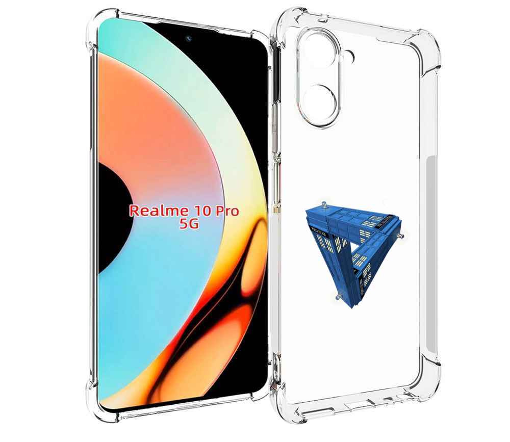 

Чехол бампер MyPads головолока абстракция для Realme 10 Pro прот..., Прозрачный, Tocco