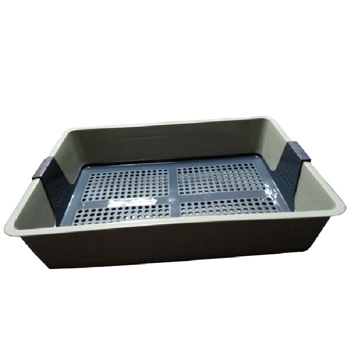 

Туалет для кошек Savic Litter Tray с решеткой 42x30x10 см, Серый;синий