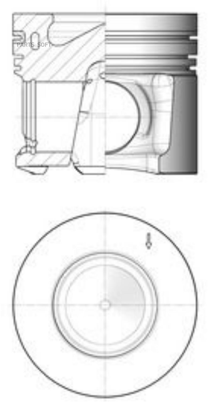 

Поршень ДВС BMW 3.0 N57 +0.25mm