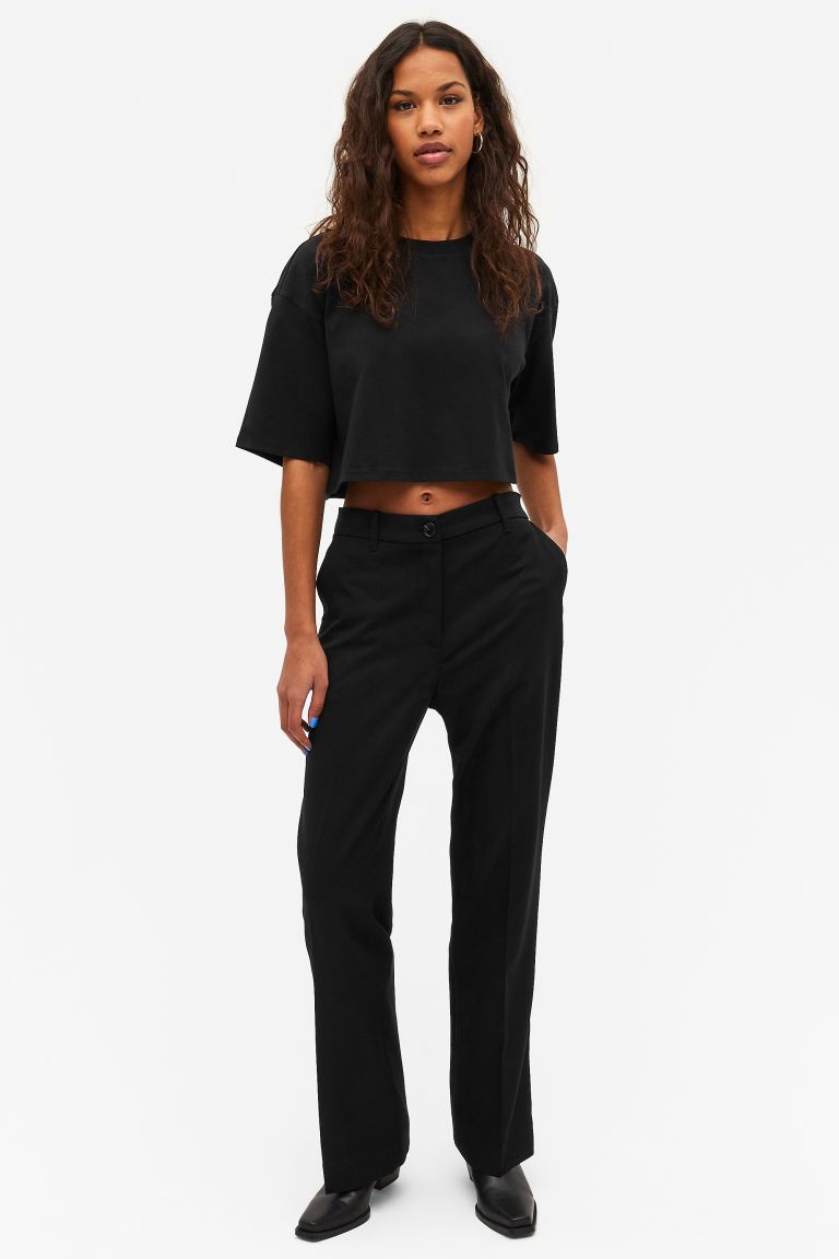 

Брюки женские Monki 1085219002 черные 34 (доставка из-за рубежа), Черный, 1085219002