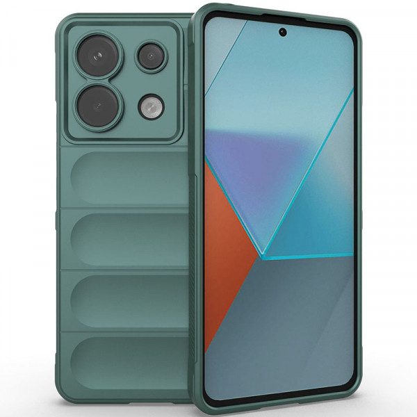 

Противоударный чехол Flex Silicone для Xiaomi Redmi Note 13 Pro 5G / Poco X6 5G, зеленый, Flex Silicone