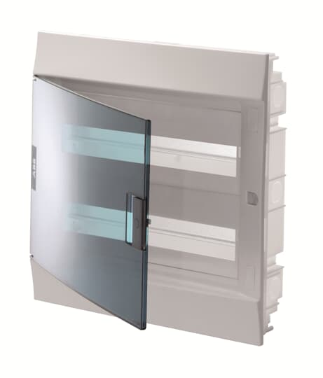 Распределительный шкаф ABB Mistral 41F зеленая дверь 24 модуля  41A12X22A 1SLM004101A1205 шкаф распределительный встроенный stout