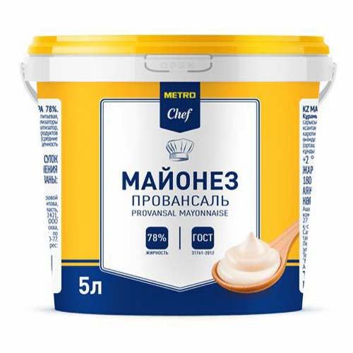 Майонез Metro Chef Провансаль 78% 5 кг