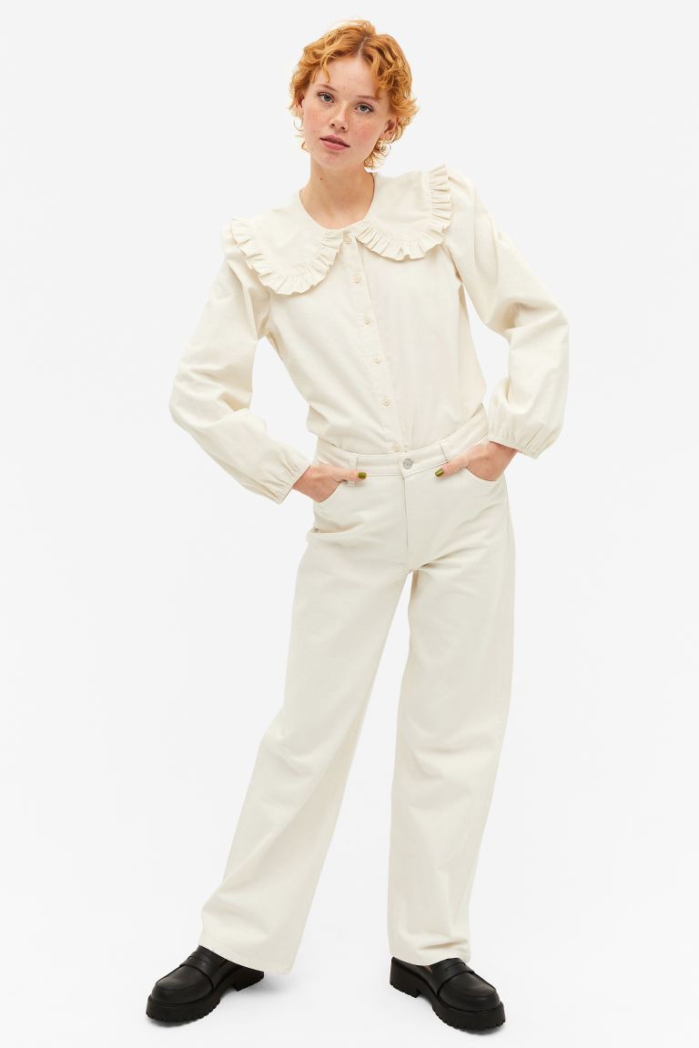 

Блуза женская Monki 1085294002 белая 2XL (доставка из-за рубежа), 1085294002