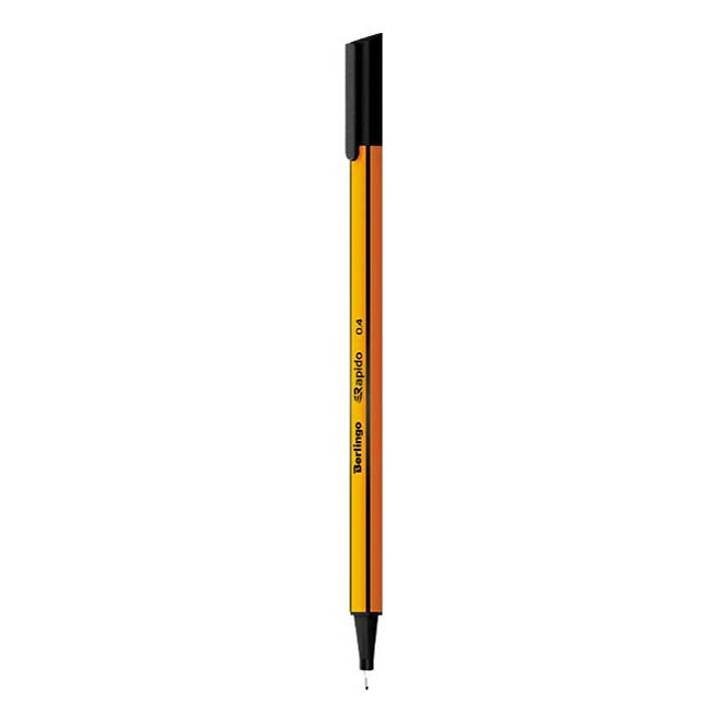 Ручка капиллярная Berlingo Rapido черная 0,4 мм
