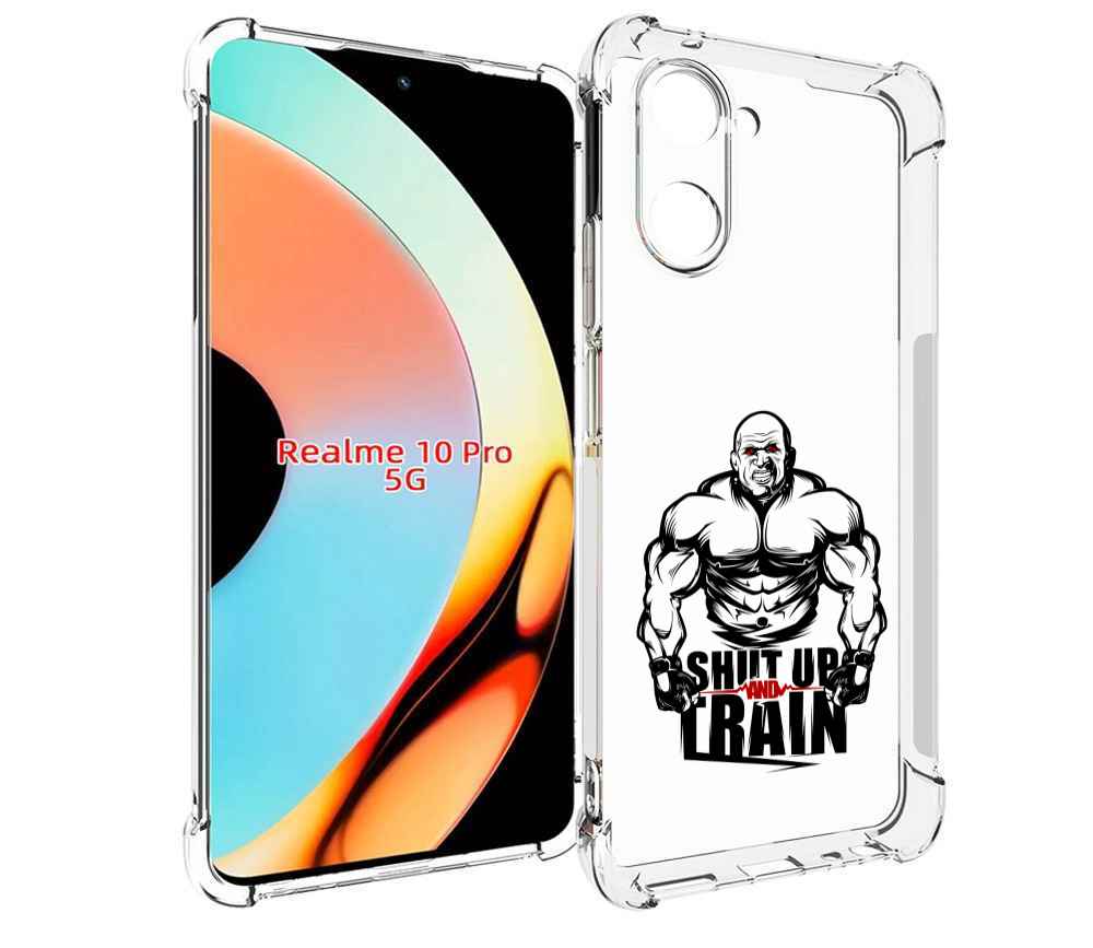 Чехол бампер MyPads здоровое тело для Realme 10 Pro противоударный