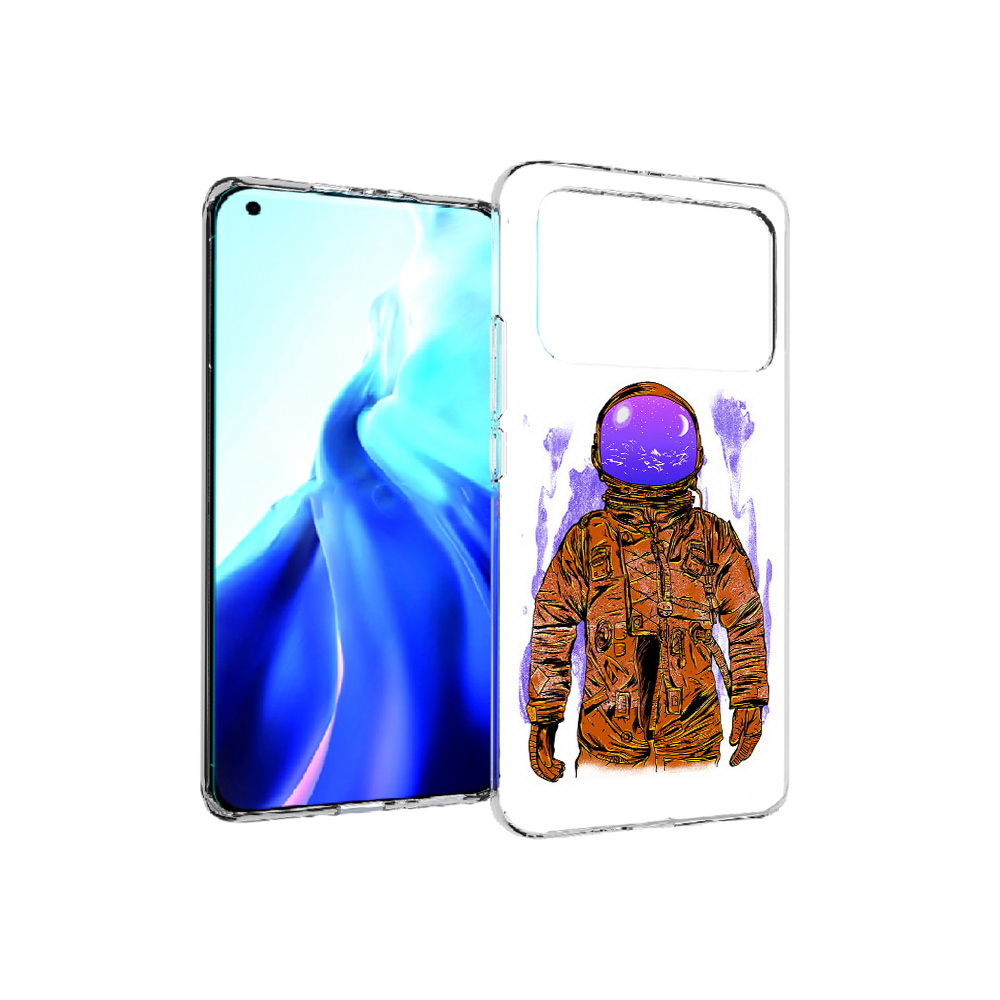 

Чехол MyPads Tocco для Xiaomi Mi 11 Ultra нарисованный мужчина в скафандре, Прозрачный, Tocco