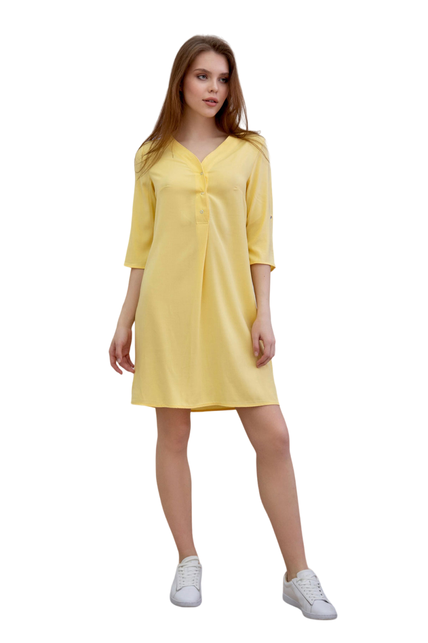 Платье женское LikaDress 18-1535 желтое 50 RU