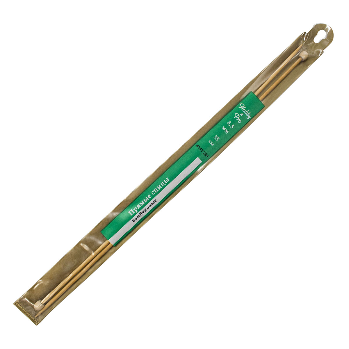 

Спицы Hobby&Pro прямые бамбук 35см, 3,5мм 942235