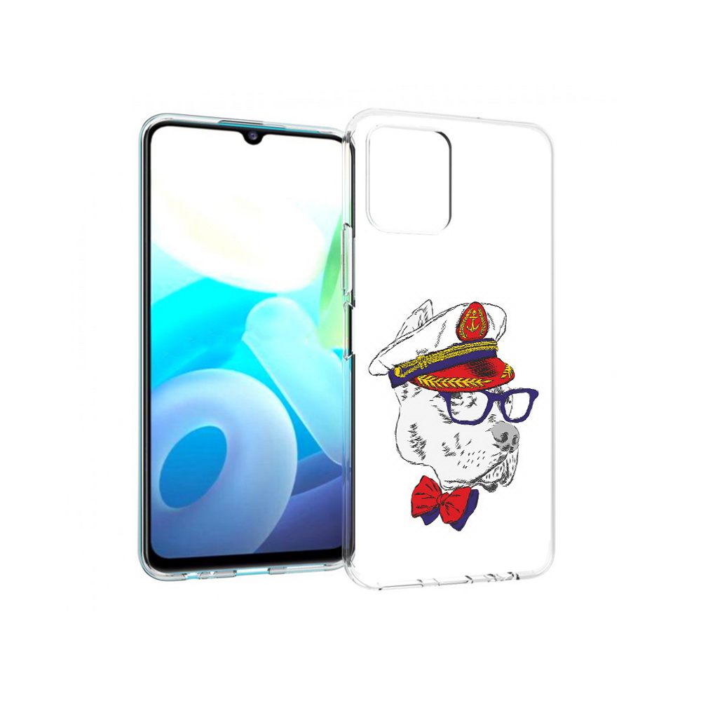 

Чехол MyPads Tocco для Vivo Y15s бульдог (PT224456.390.251), Прозрачный, Tocco