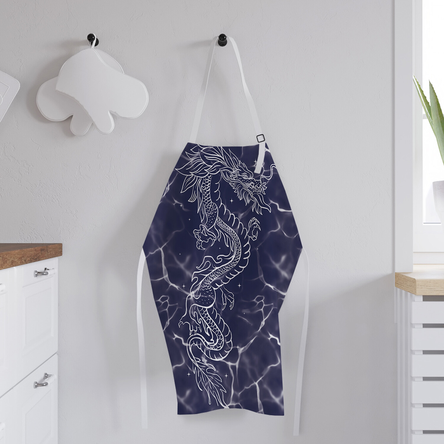 Фартук кухонный JoyArty "Китайский дракон" универсальный размер для женщин и мужчин