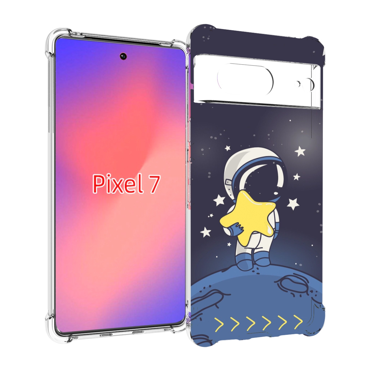 

Чехол Mypads Астронавт С Звездочкой Для Google Pixel 7, Прозрачный, Tocco