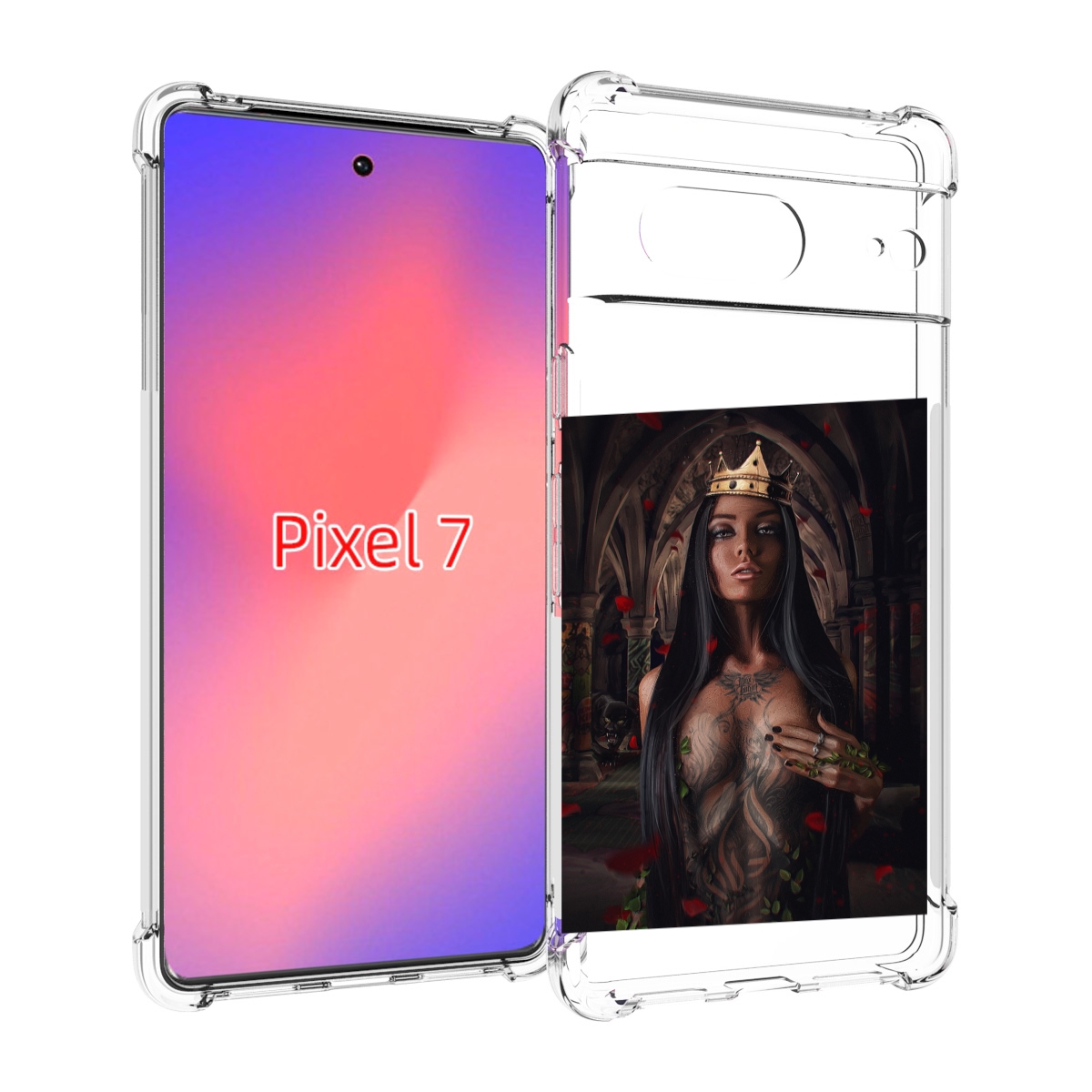 

Чехол Mypads Багровый-Пик Для Google Pixel 7, Прозрачный, Tocco