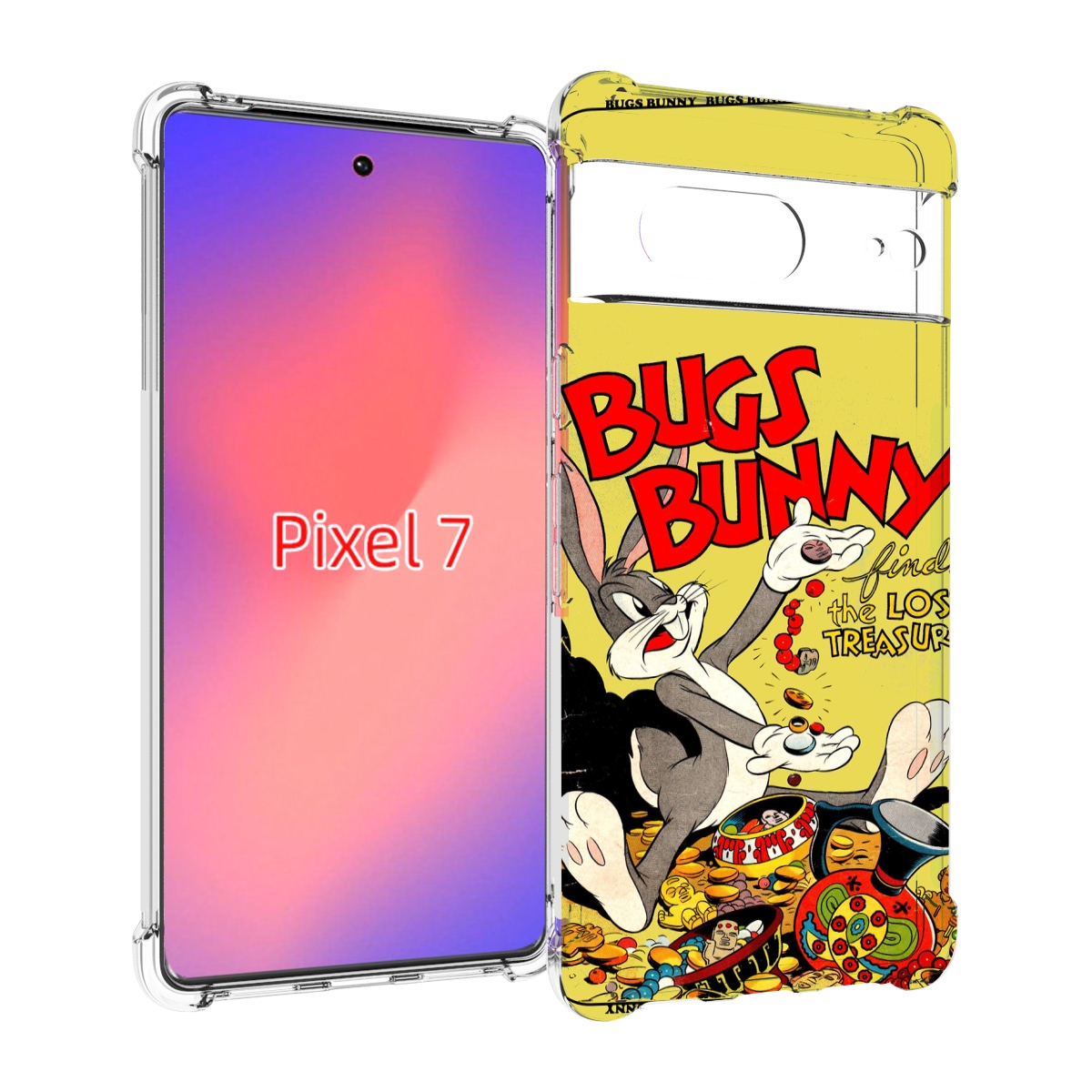 

Чехол Mypads Бакс-Банни-И-Еда Для Google Pixel 7, Прозрачный, Tocco