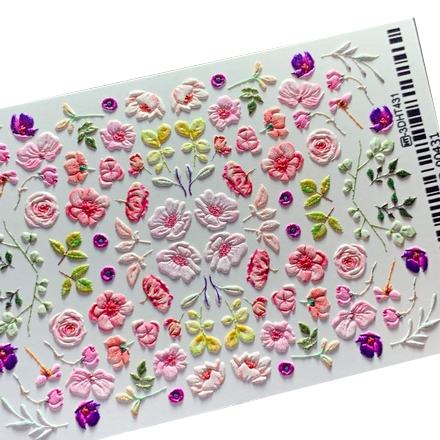 Купить 3D-слайдер Anna Tkacheva HT №431 Цветы. Листья, 2 шт.