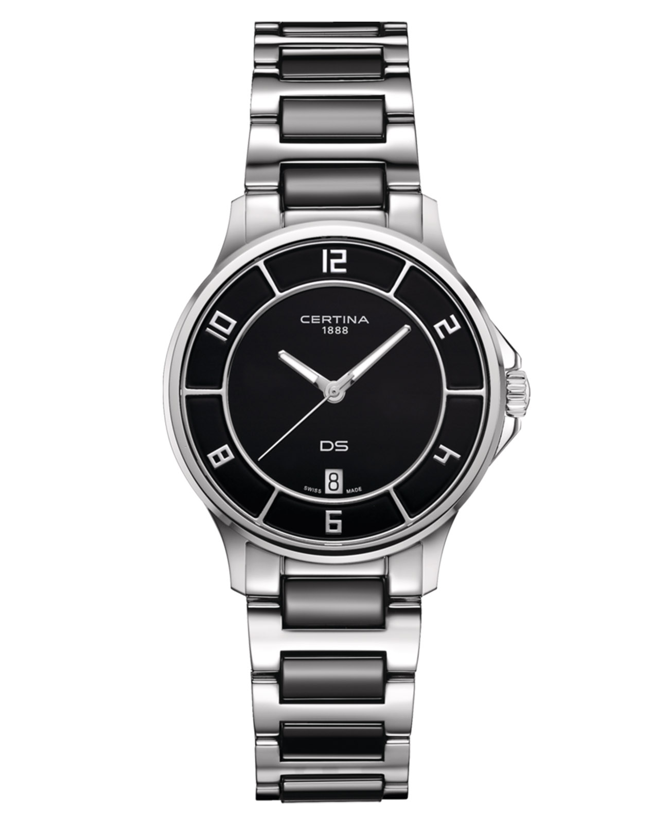 

Наручные часы женские CERTINA DS-6 Lady серебристые/черные, DS-6 Lady