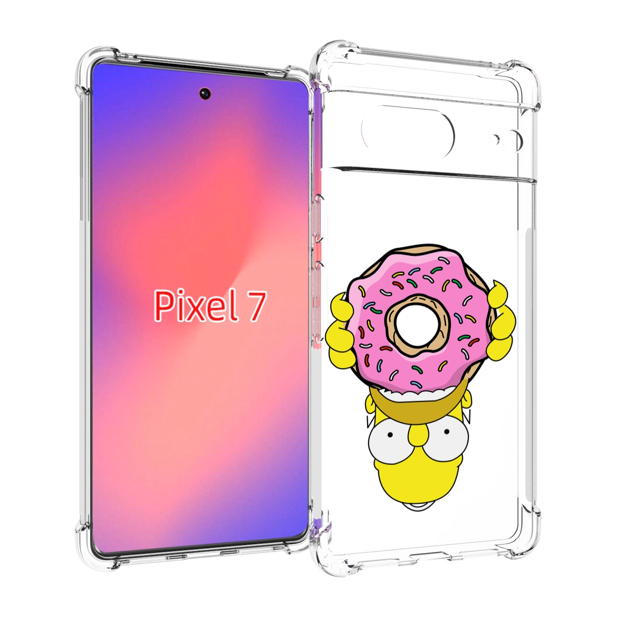 

Чехол Mypads Большой-Пончик Для Google Pixel 7, Прозрачный, Tocco