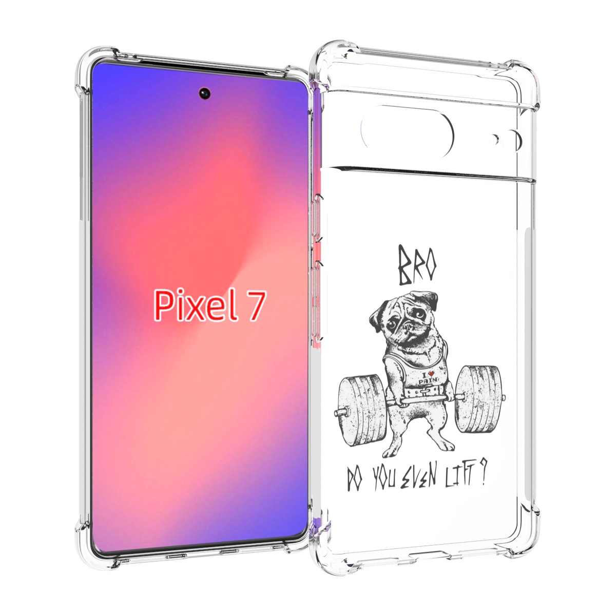 

Чехол Mypads Брат Ты Подкачался Мужской Для Google Pixel 7, Прозрачный, Tocco