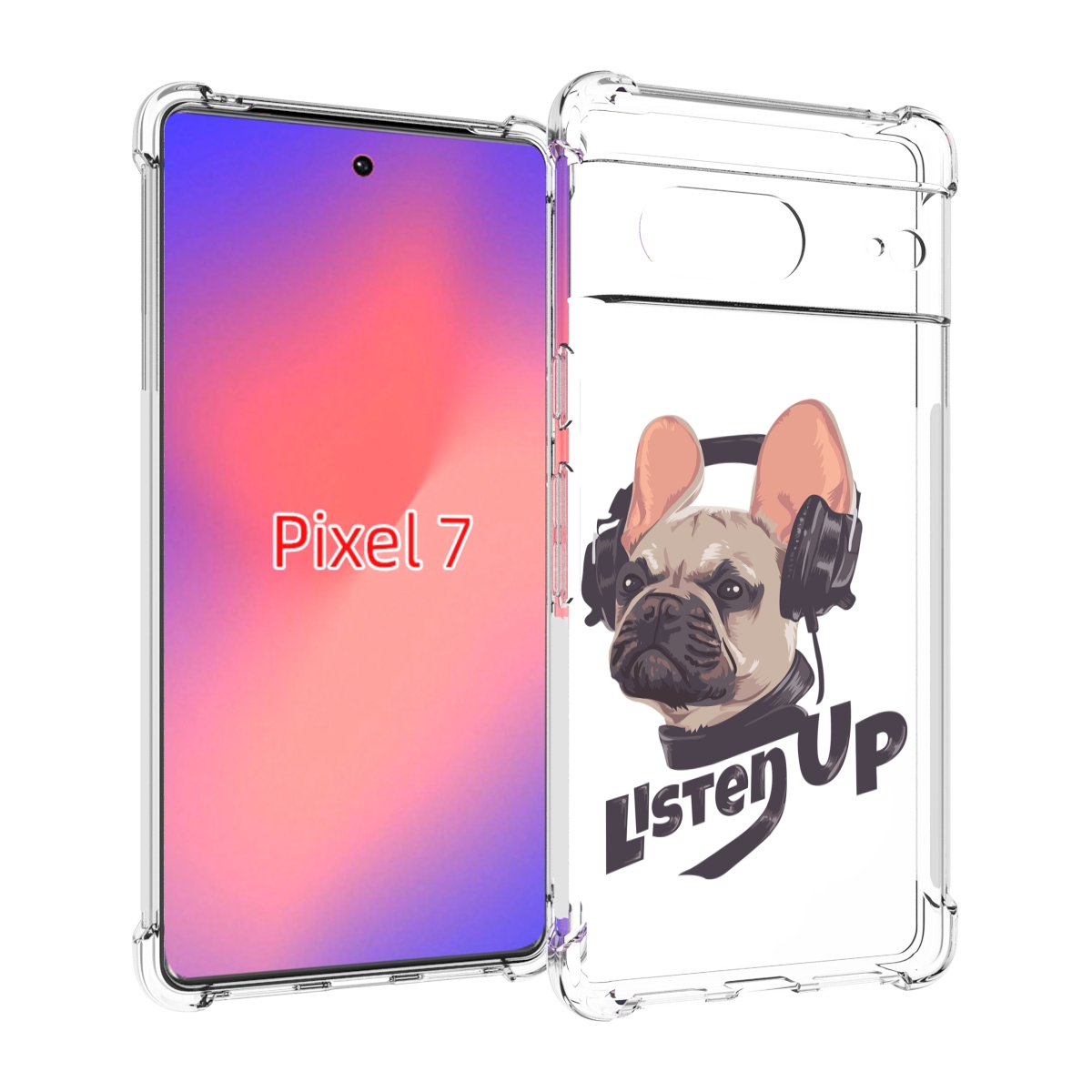 

Чехол Mypads Бульдог-Слушает-Музыку Для Google Pixel 7, Прозрачный, Tocco