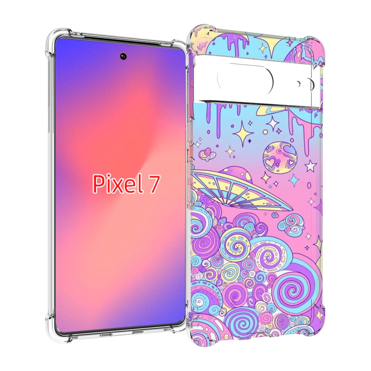 

Чехол Mypads Ванильные Планеты Для Google Pixel 7, Прозрачный, Tocco