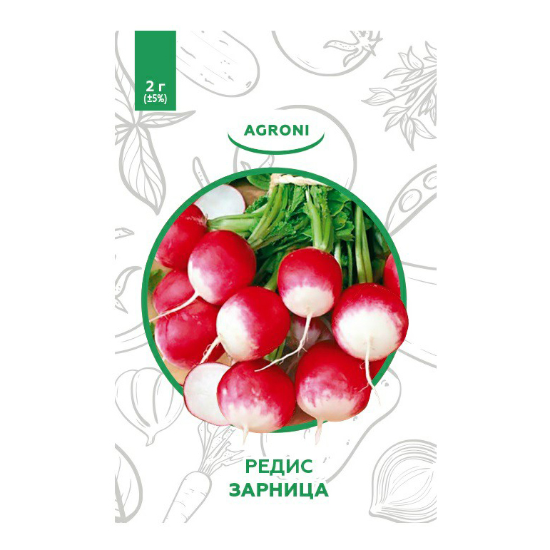 

Семена редис Зарница Agroni 1 уп.