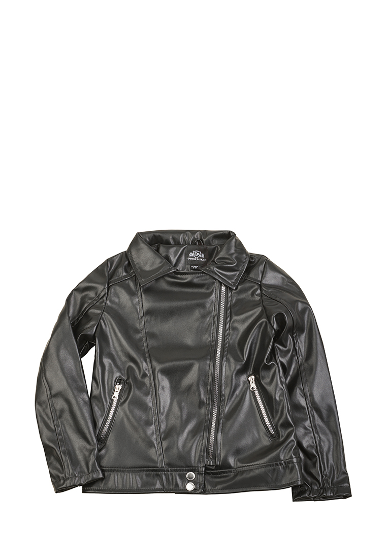 Кожаная куртка детская Daniele Patrici SS22C618 черный р.134