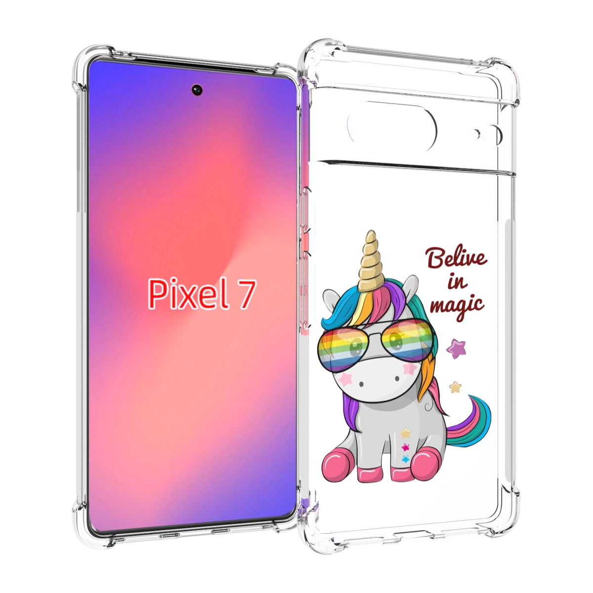 

Чехол Mypads Верю-В-Магию Детский Для Google Pixel 7, Прозрачный, Tocco