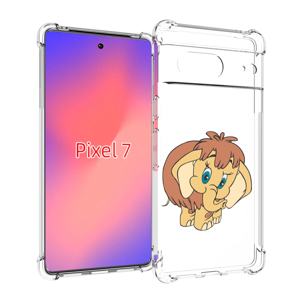 

Чехол Mypads Волосатый-Слоник Детский Для Google Pixel 7, Прозрачный, Tocco