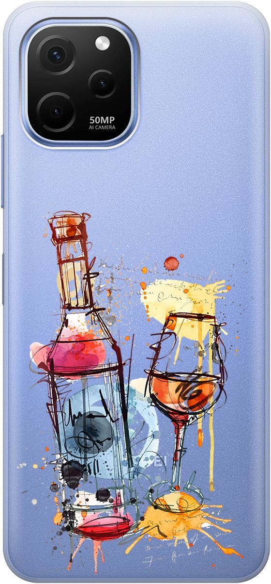 Силиконовый чехол на Huawei nova Y61 с 3D принтом 