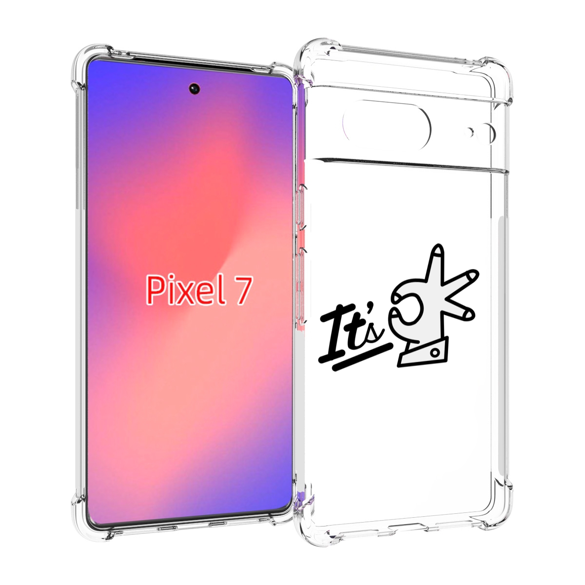 

Чехол Mypads Все-Ок Для Google Pixel 7, Прозрачный, Tocco