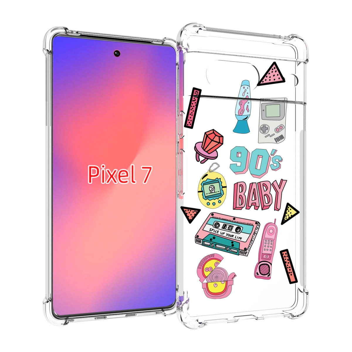 

Чехол Mypads Гаджеты-90Х Для Google Pixel 7, Прозрачный, Tocco