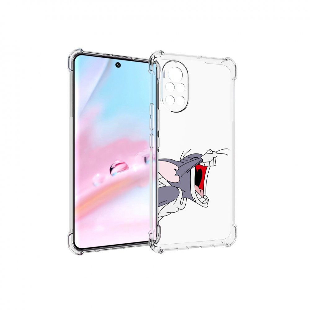 

Чехол MyPads том-голодный для Huawei Nova 8 (ANG-LX1), Прозрачный, Tocco