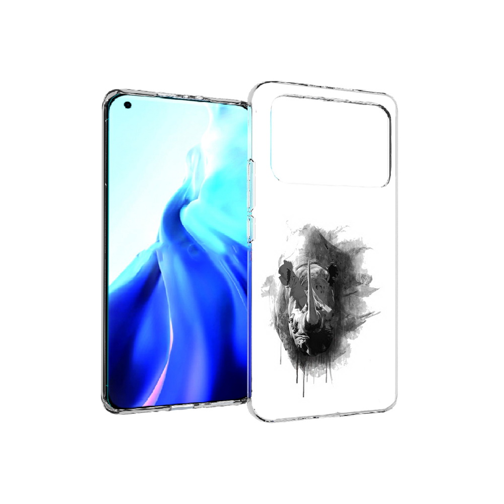 

Чехол MyPads Tocco для Xiaomi Mi 11 Ultra носорог (PT160500.261.523), Прозрачный, Tocco
