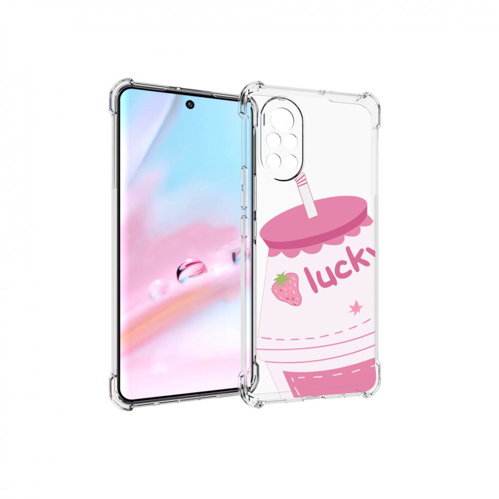 

Чехол MyPads удачный-напиток для Huawei Nova 8 (ANG-LX1), Прозрачный, Tocco