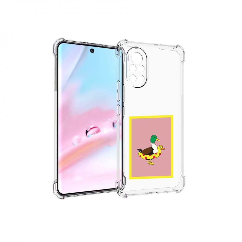 

Чехол MyPads утка в круге надувном для Huawei Nova 8 (ANG-LX1), Прозрачный, Tocco