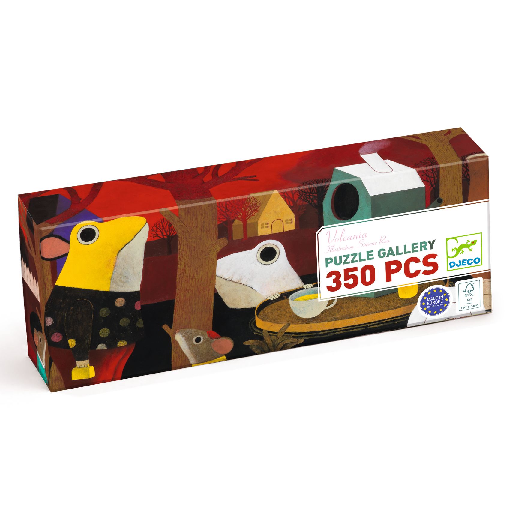 

Пазл DJECO Вулкания 350 детателй, PUZZLE GALLERY