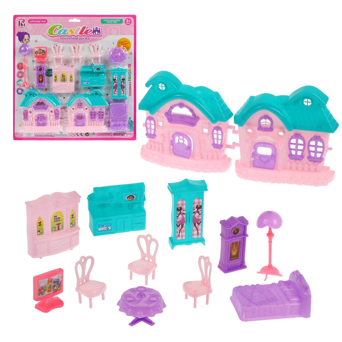 Кукольные домики Наша Игрушка 12 предметов