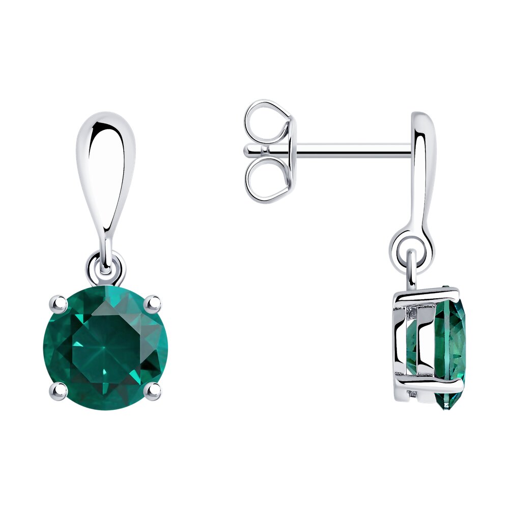 

Серьги из серебра SOKOLOV 94026209-91, фианит, 94026209-91