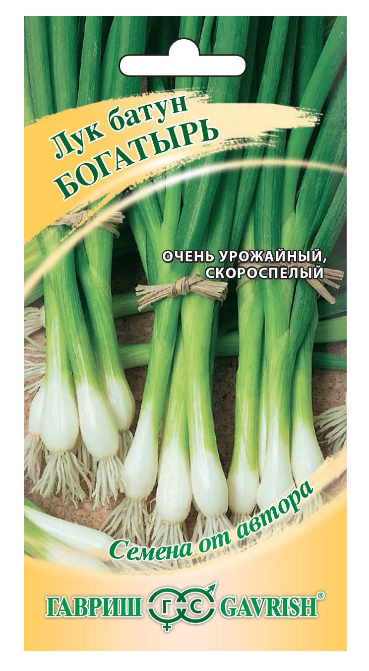 

Cемена овощей лук Гавриш Богатырь 0,5 г 10 уп.