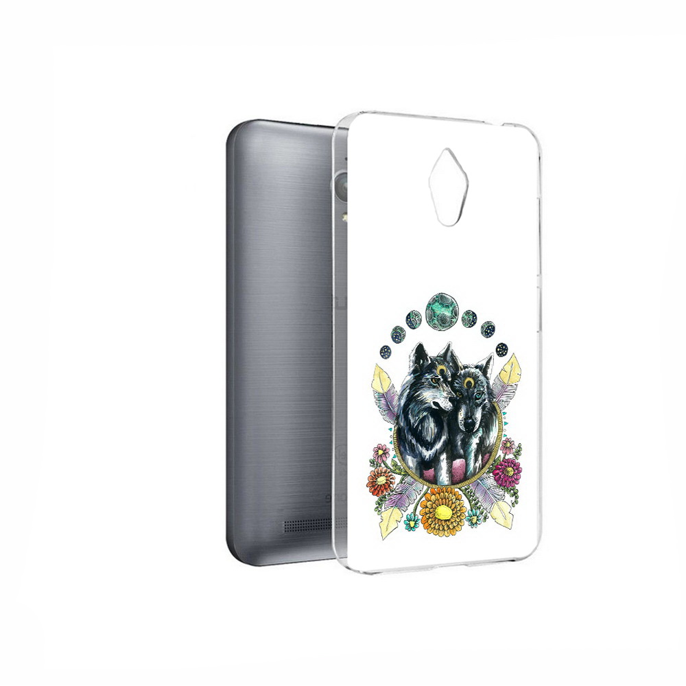 

Чехол MyPads Tocco для Asus ZenFone Go (ZC500TG) красивые волки абстракция, Прозрачный, Tocco