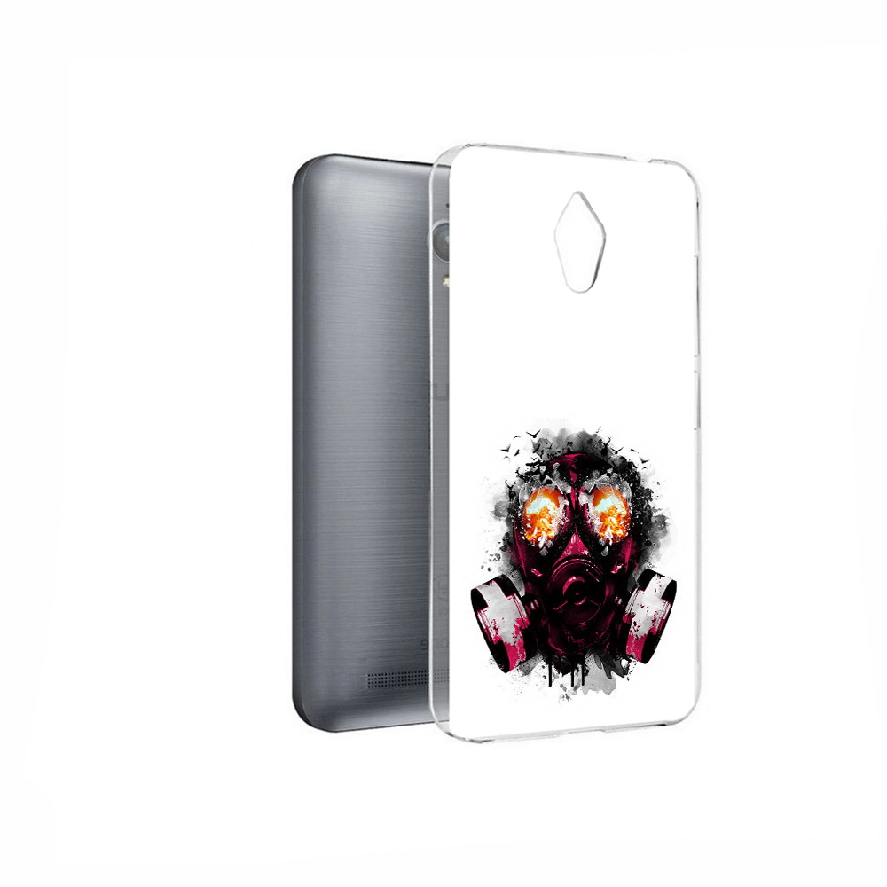 

Чехол MyPads Tocco для Asus ZenFone Go (ZC500TG) красный противогаз, Прозрачный, Tocco