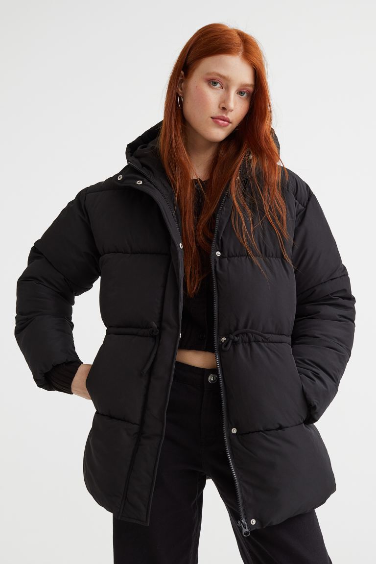 Куртка женская H&M 1085340001 черная 2XS (доставка из-за рубежа)