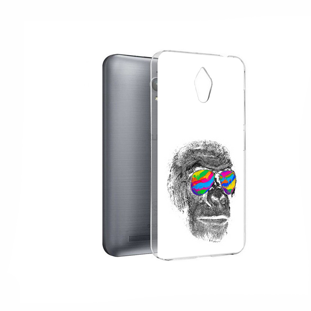 

Чехол MyPads Tocco для Asus ZenFone Go (ZC500TG) крутая обезьяна в очках, Прозрачный, Tocco