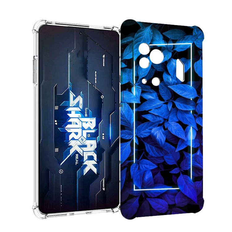 

Чехол MyPads голубые цветочки неон для Xiaomi Black Shark 5 Pro, Прозрачный, Tocco
