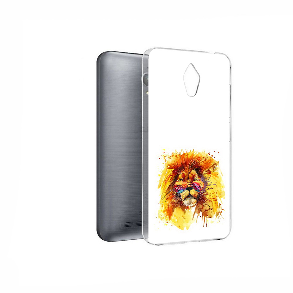 

Чехол MyPads Tocco для Asus ZenFone Go (ZC500TG) лев в очках, Прозрачный, Tocco