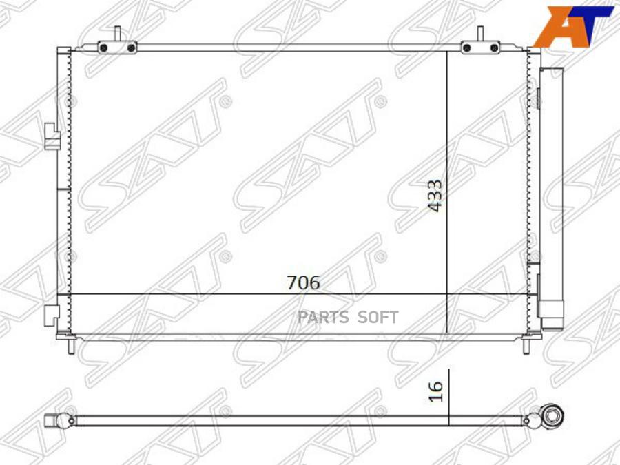 

SAT Радиатор кондиционера TOYOTA RAV4 ##A4# 13-
