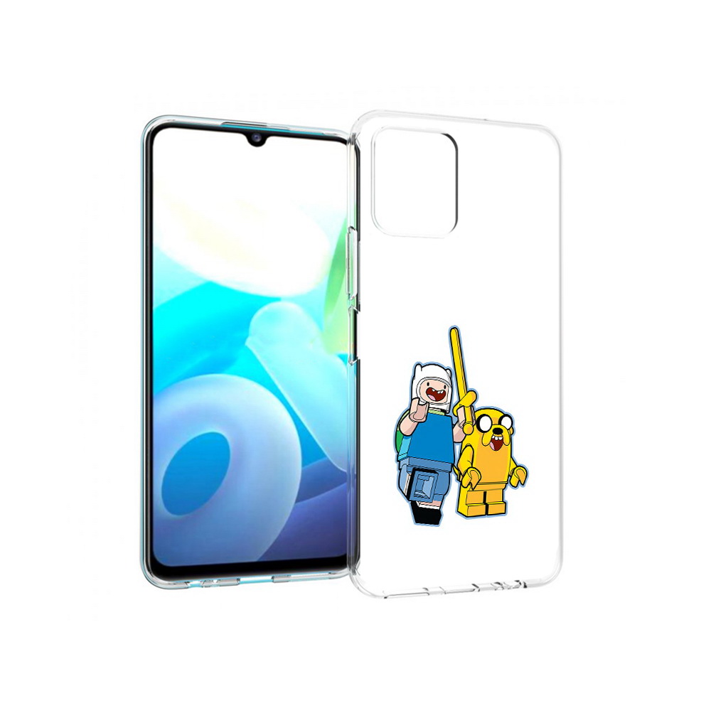 

Чехол MyPads Tocco для Vivo Y15s время приключений лего (PT224456.390.274), Прозрачный, Tocco